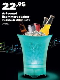 Artsound ijsemmerspeaker met bluetooth en licht-Artsound