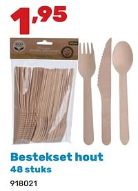 Bestekset hout-Huismerk - Happyland