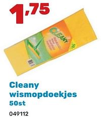 Cleany wismopdoekjes-Cleany
