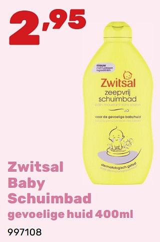 Promoties Zwitsal baby schuimbad - Zwitsal - Geldig van 24/06/2024 tot 03/08/2024 bij Happyland