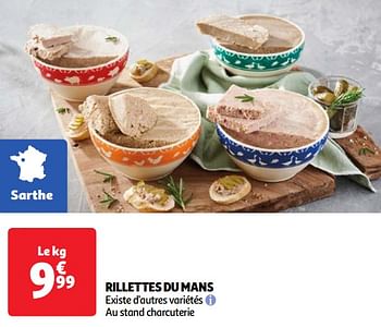Promoties Rillettes du mans - Huismerk - Auchan - Geldig van 25/06/2024 tot 01/07/2024 bij Auchan