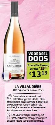 La villaudière aoc sancerre rosé-Rosé wijnen