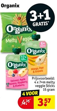 Melty veggie sticks-Organix