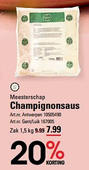 Champignonsaus-Meesterschap
