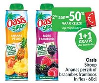 Oasis siroop ananas perzik of braambes framboos-Oasis