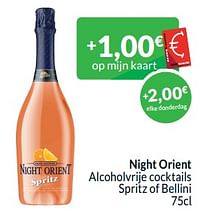 Night orient alcoholvrije cocktails spritz of bellini-Night orient