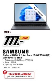 Samsung galaxy book 4 intel core i7 np7so0xgja windows-laptop-Samsung