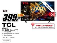 Tcl 43c655 4k qled smart tv-TCL