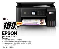 Epson ecotank et-2875 printer-Epson