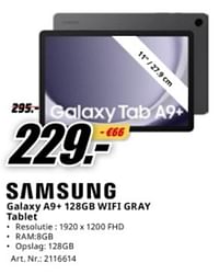 Samsung galaxy a9+ 128gb wifi gray tablet-Samsung