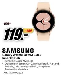 Samsung galaxy watch4 40mm gold smartwatch-Samsung