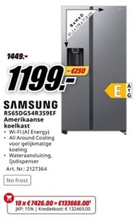 Samsung rs65dg54r3s9ef amerikaanse koelkast-Samsung