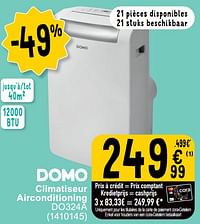 Domo elektro climatiseur airconditioning do324a-Domo elektro
