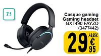 Casque gaming gaming headset gxt490 fayzo-Trust