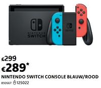 Nintendo switch console blauw-rood-Nintendo