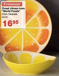 Ovaal citroen kom world foods-Typhoon