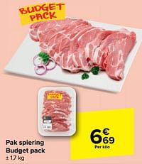Pak spiering budget pack-Huismerk - Carrefour 