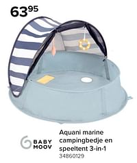 Aquani marine campingbedje en speeltent 3-in-1-BabyMoov