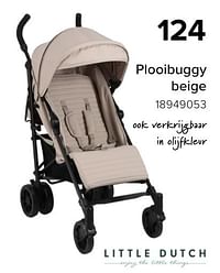 Plooibuggy beige-Little Dutch