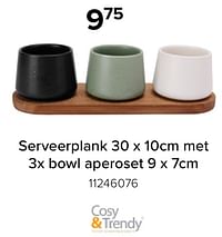 Serveerplank met bowl aperoset-Cosy & Trendy