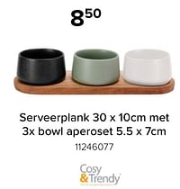 Serveerplank met bowl aperoset-Cosy & Trendy