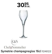 Symetrie champagneglas-Chef & Sommelier