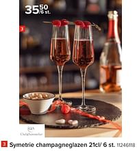 Symetrie champagneglazen-Chef & Sommelier