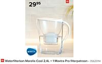 Waterfilterkan marella cool + 1 maxtra pro filterpatroon-Brita