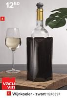 Promoties Wijnkoeler - zwart - Vacuvin - Geldig van 26/06/2024 tot 31/08/2024 bij Euro Shop