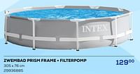 Zwembad prism frame + filterpomp-Intex