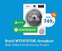 Bosch wtu87675nl droogkast-Bosch