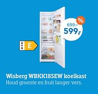 Wisberg wbkk185ew koelkast-Wisberg