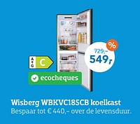 Wisberg wbkvc185cb koelkast-Wisberg