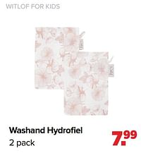 Washand hydrofiel-Witlof for Kids