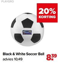Black + white soccer ball-Playgro