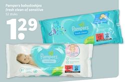 Pampers babydoekjes fresh clean of sensitive