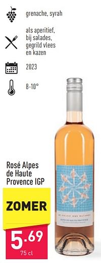 Rosé alpes de haute provence igp-Rosé wijnen