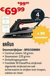 Braun stoomstrijkijzer - brsi5088bk-Braun