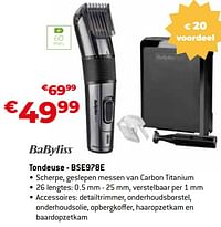 Babyliss tondeuse - bse978e-Babyliss
