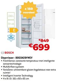 Bosch diepvriezer - bogsn29vwev-Bosch