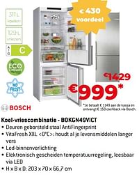Bosch koel-vriescombinatie - bokgn49vict-Bosch