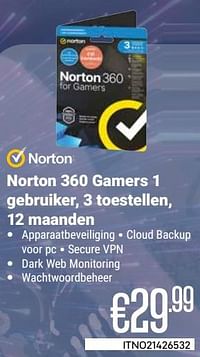 Norton 360 gamers-Norton
