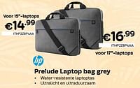 Prelude laptop bag grey voor 15``-laptops-HP