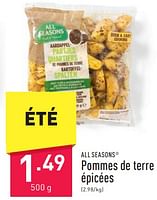 Promotions Pommes de terre épicées - All Seasons - Valide de 30/06/2024 à 01/09/2024 chez Aldi