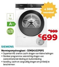 Siemens warmtepompdroogkast - sswq41g2p0fg-Siemens