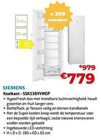 Siemens koelkast - ssks36vvwdp-Siemens