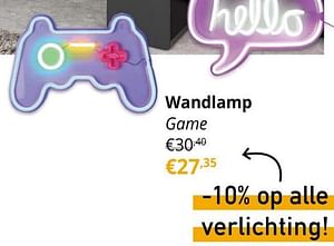 Wandlamp game