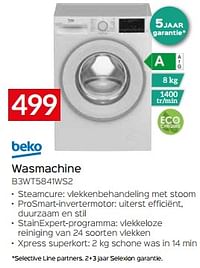 Beko wasmachine b3wt5841ws2-Beko