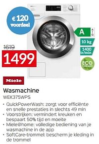 Miele wasmachine wek375wps-Miele