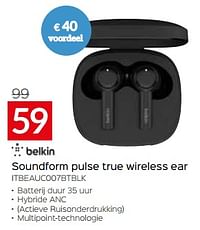 Belkin soundform pulse true wireless ear itbeauc007btblk-BELKIN